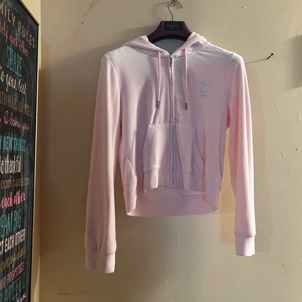 PLAYBOY Light Pink Hoodie and Sweatpants